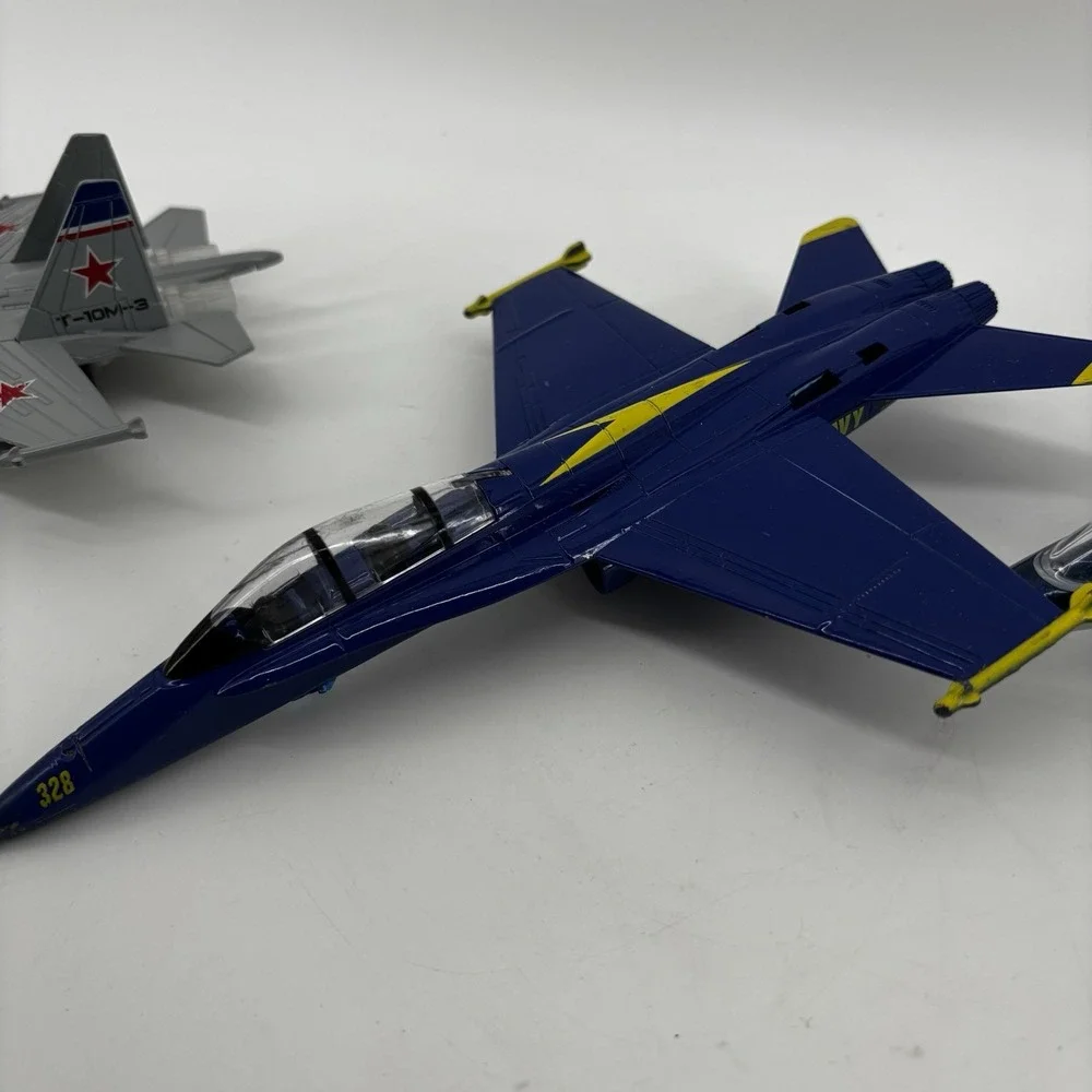Vtg Mixed Brand Lot Of Diecast Toy Military Airplane Jets Airforce Planes